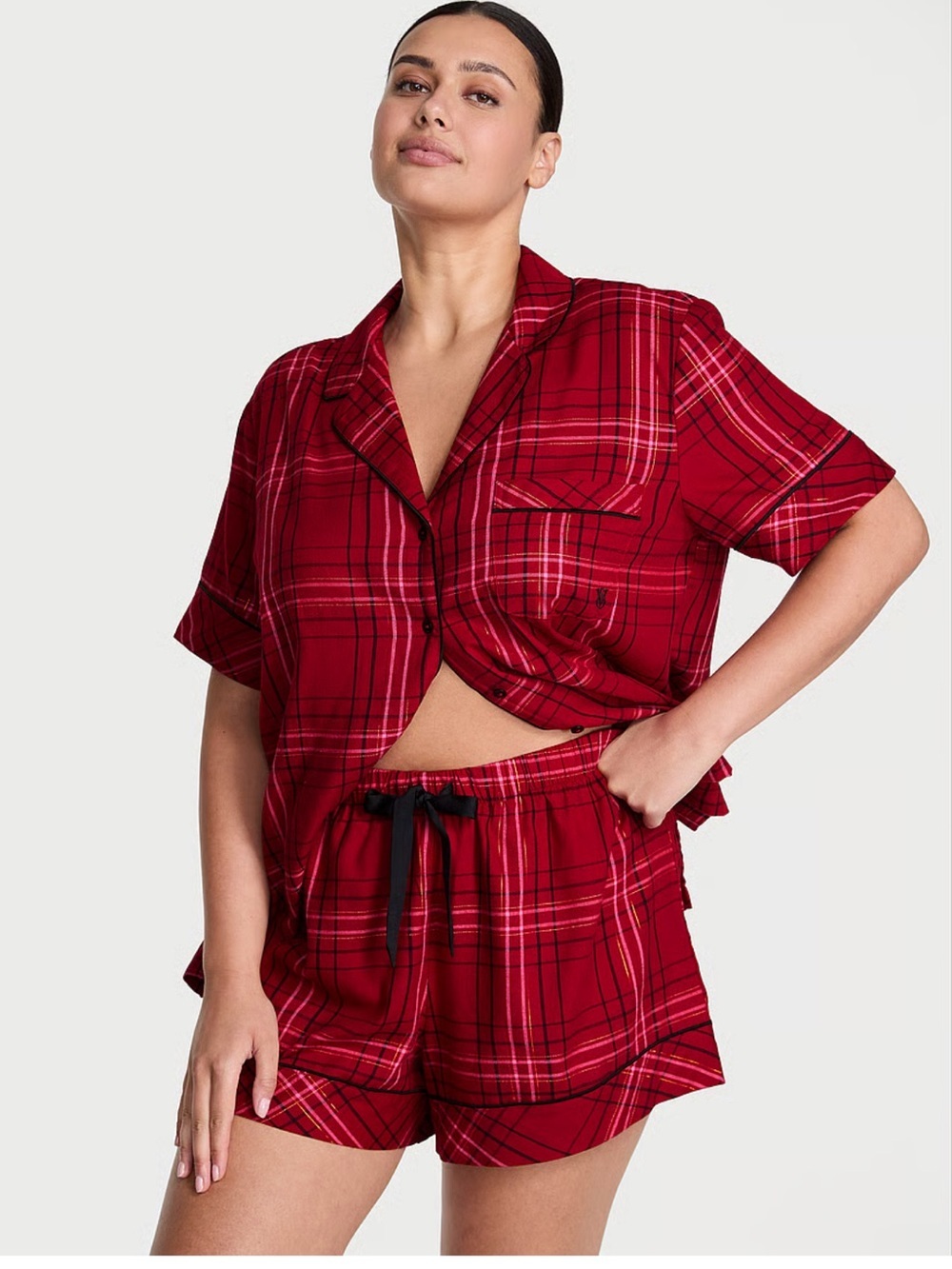 Victoria’s Secret Plaid Short Pajama Set - Women’s XXL